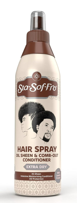 Sta-Sof-Fro: botella de aplicación suave para un peinado sin tirones.