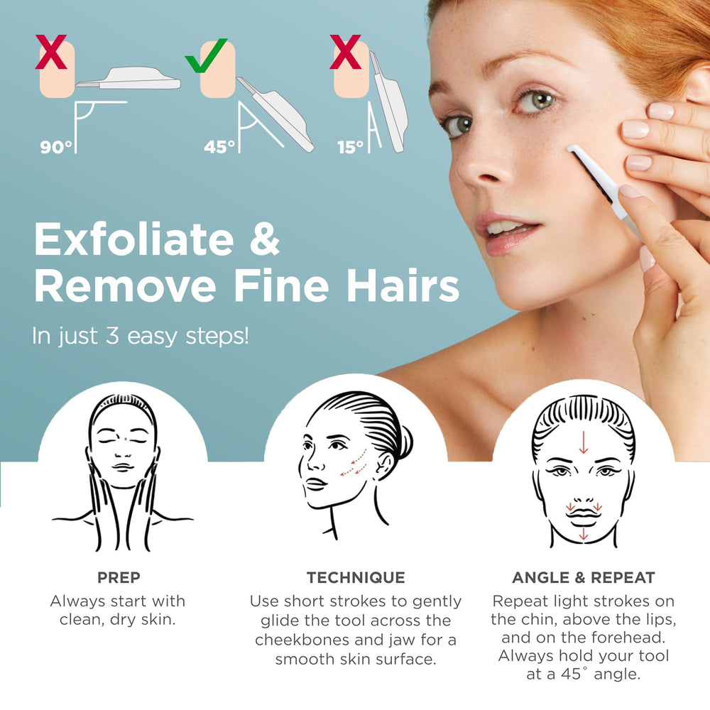 StackedSkincare Dermaplaning: hojas reemplazables para uso higiénico y duradero
