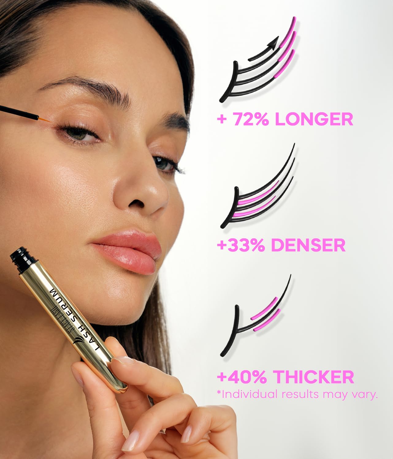 STACY LASH Suero de crecimiento para cejas y pestañas con mejor densidad