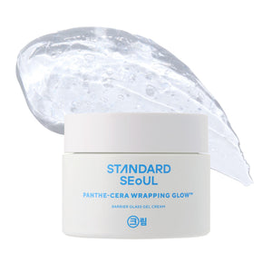 Standard Seoul Barrier Glass Gel, botella elegante, hidratación rápida para uso diario.