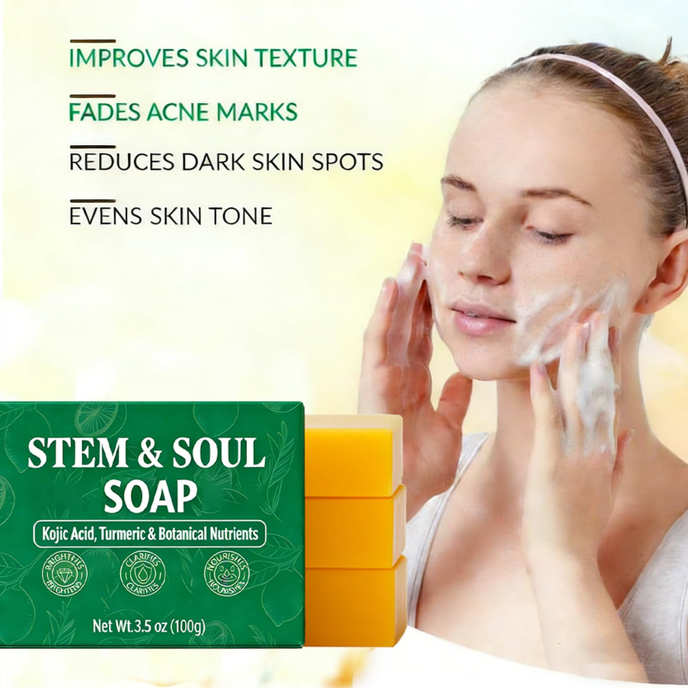 Stem and Soul Envase práctico y diseño cómodo para baño.