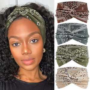 STGDAK bandana bohemia para mujer, set de cuatro piezas, versatilidad para cualquier look diario
