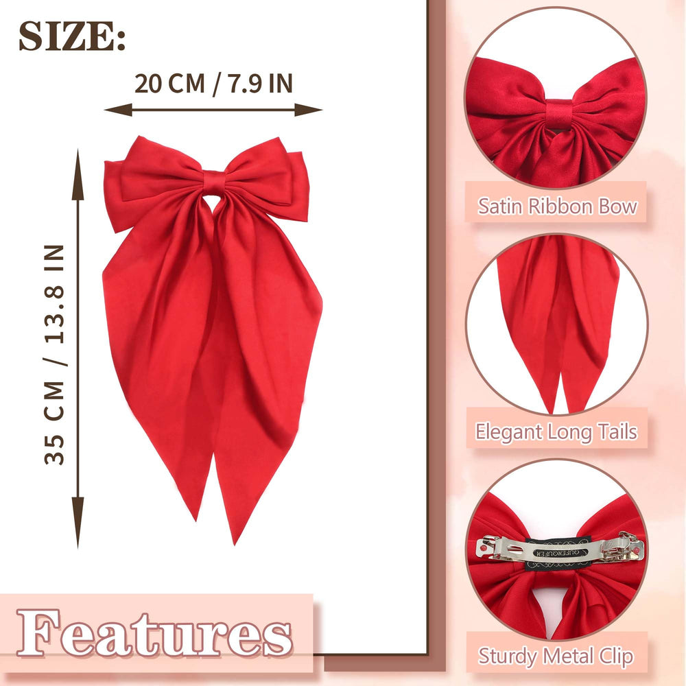STGDAK horquilla con lazo rojo para ocasiones especiales