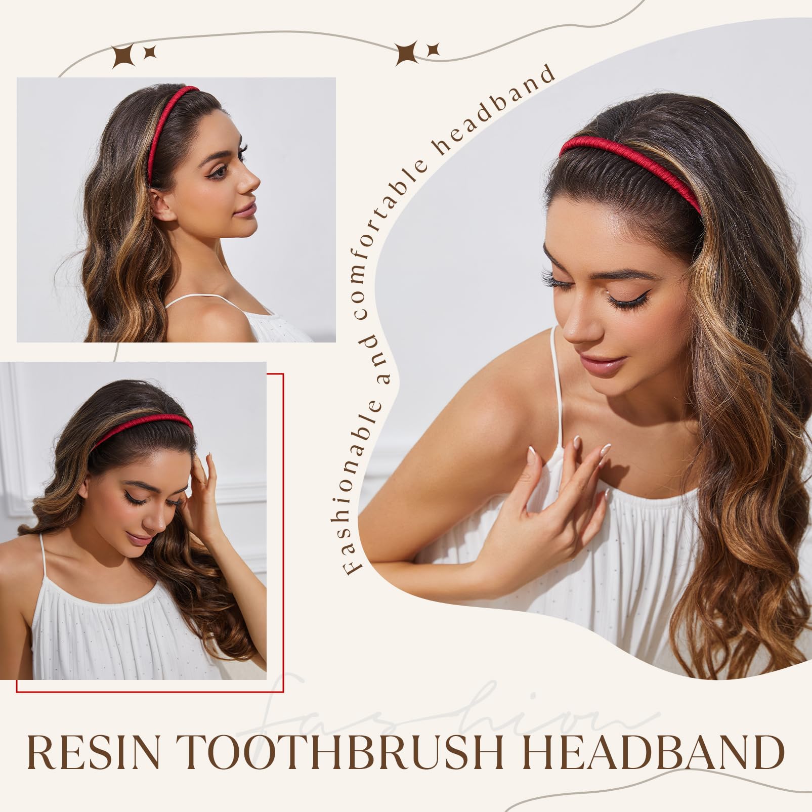 Peine de dientes de resina STHUAHE multicolor para cabello liso rizado u ondulado
