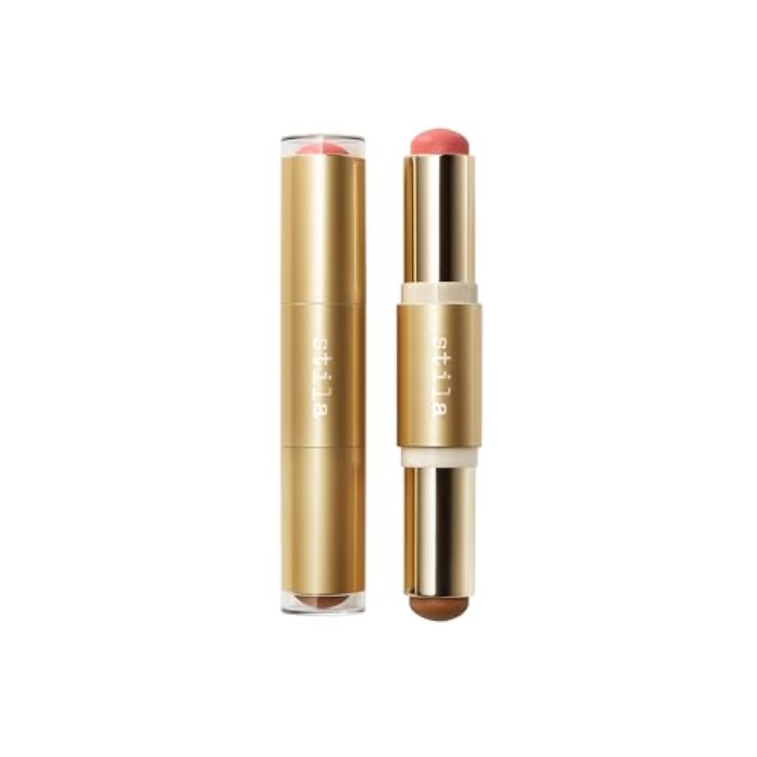 Stila Blush & Bronze Hydro-Blur: empaque compacto para retoques diarios.