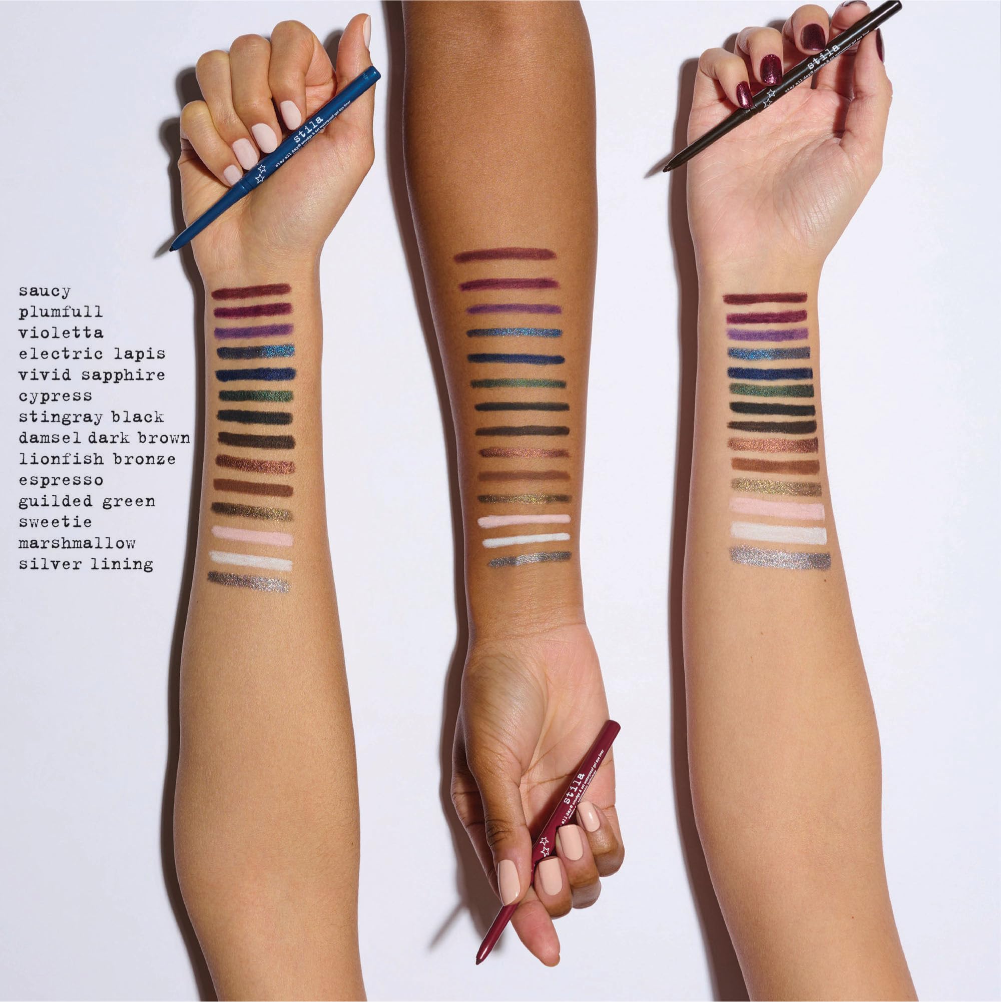 stila delineador gel Stay All Day, duración prolongada de color sin retoques.