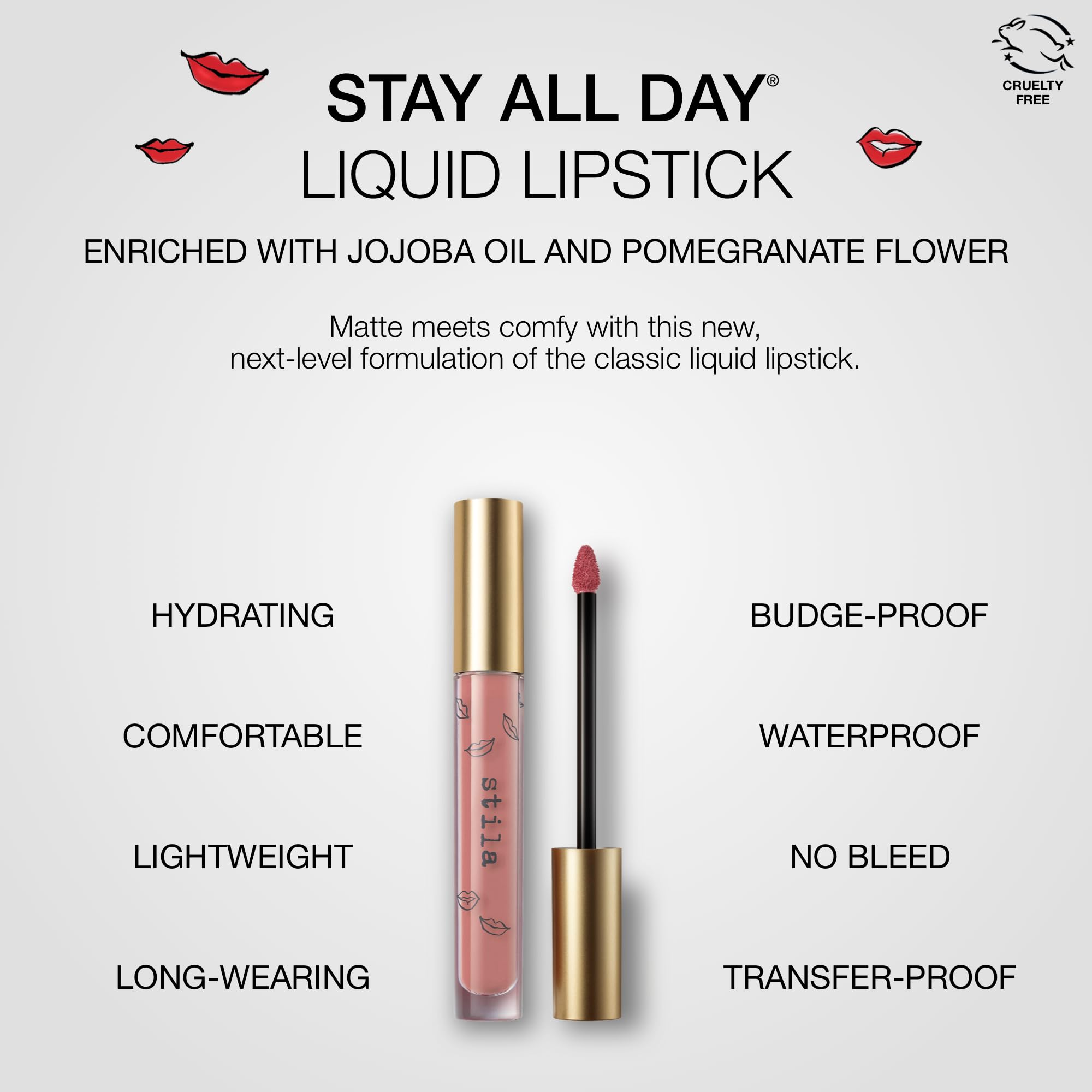 stila labial líquido Petal color intenso 12 horas