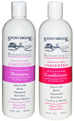 Stonybrook Botanicals champú y acondicionador sin fragancia para cuero cabelludo sensible.