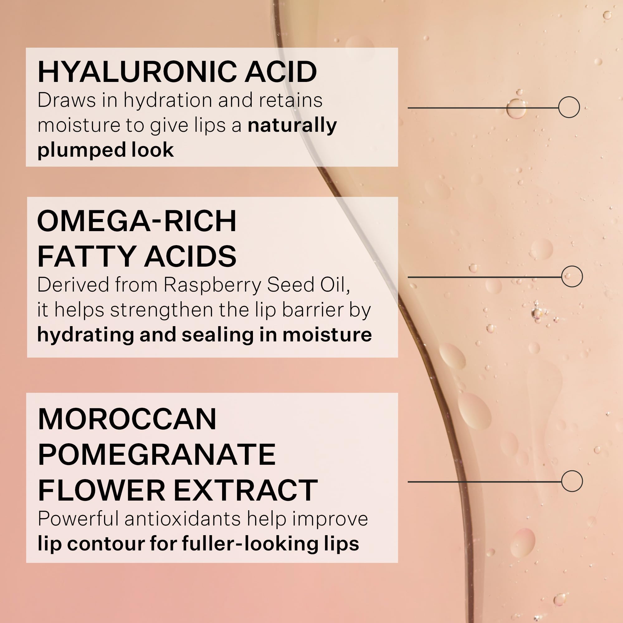 Aceites Omega de StriVectin nutriendo labios y mejorando elasticidad