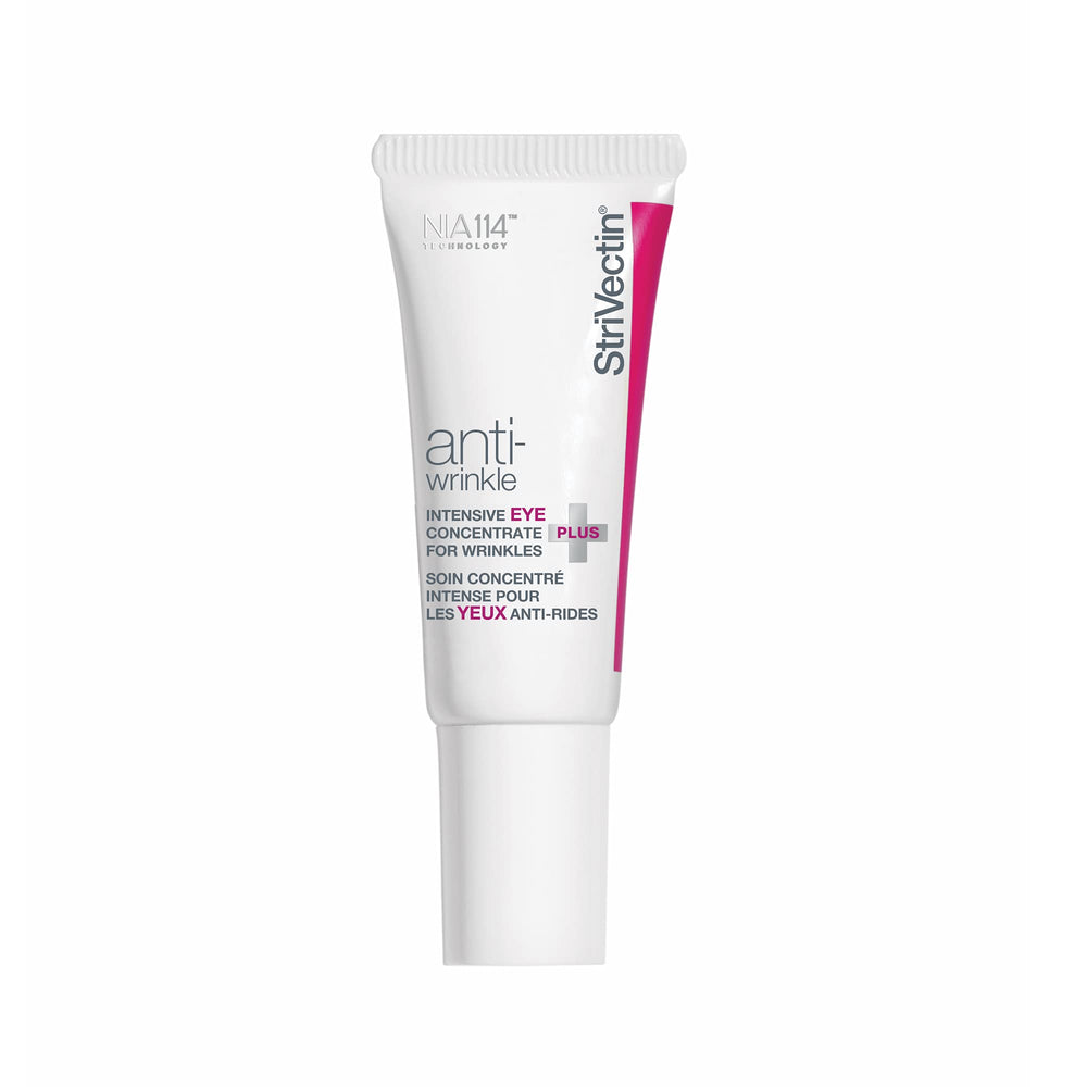 strivectin crema de ojos intensiva, envase compacto para uso diario y hidratación.