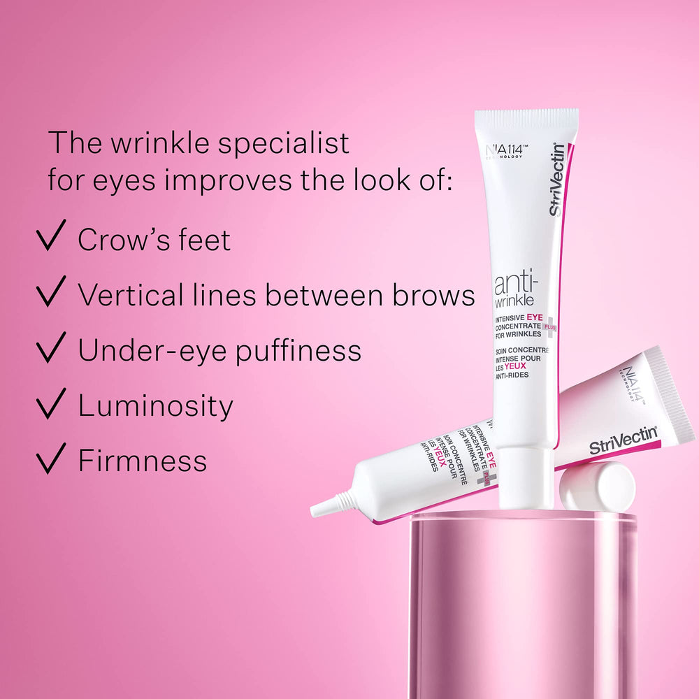 textura ligera strivectin crema para ojos, se absorbe rápido en piel delicada.