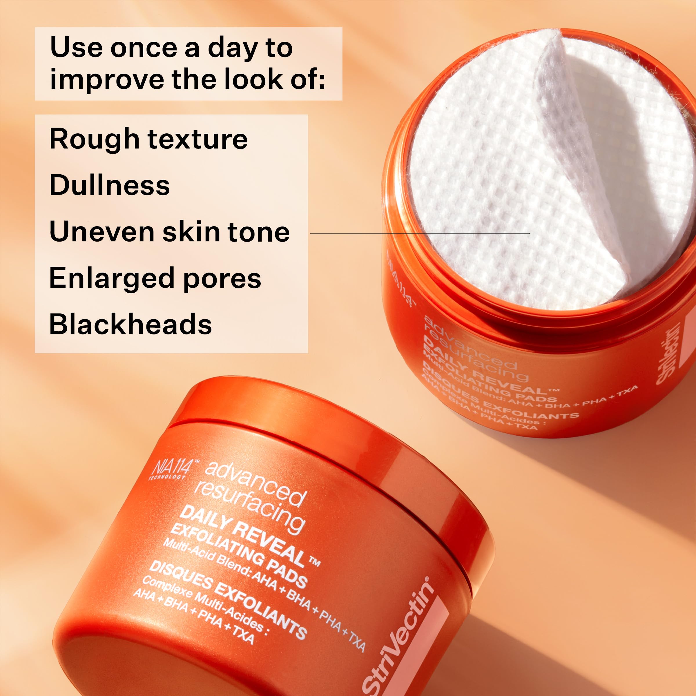 Discos exfoliantes StriVectin Daily Reveal suaves para una tez clara
