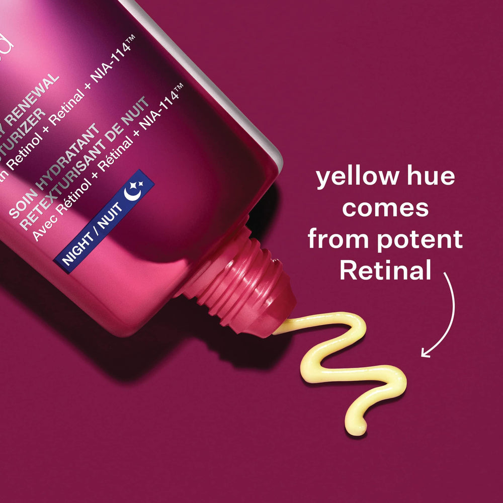 Envase elegante de StriVectin, packaging premium para rutina de belleza nocturna