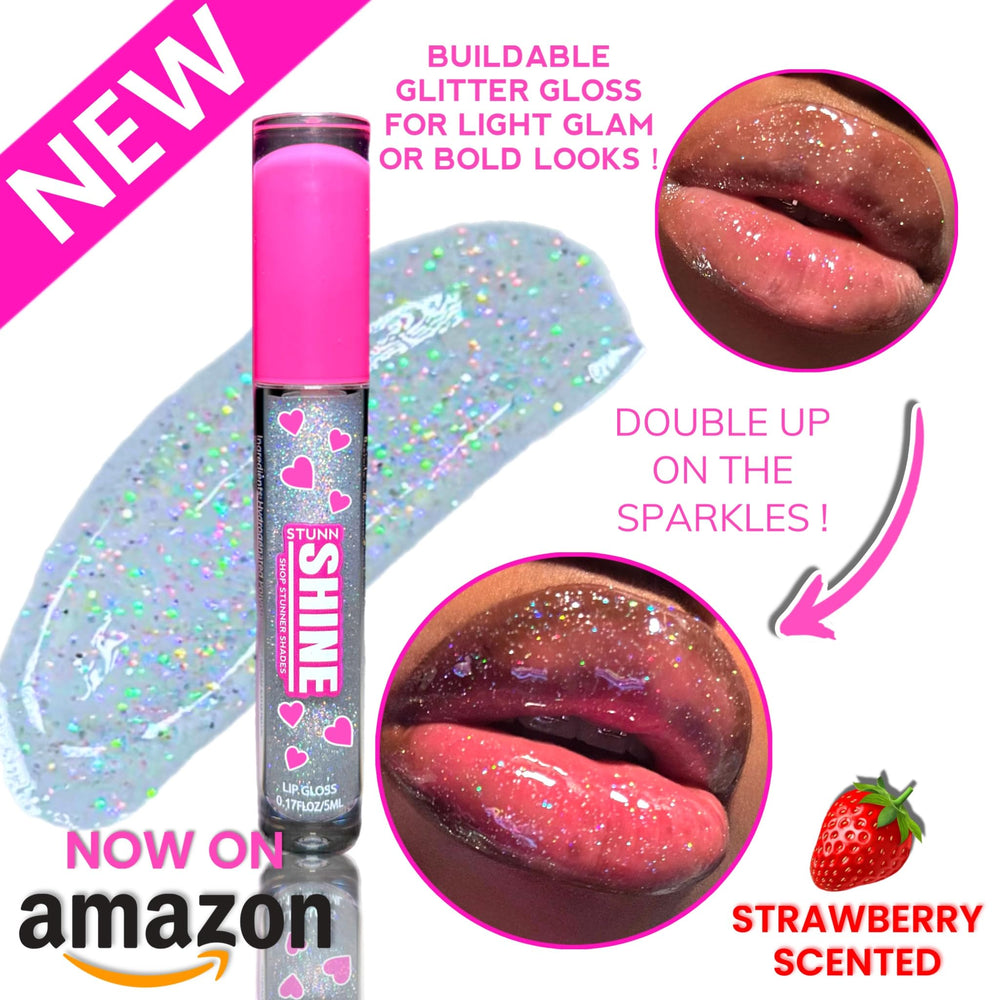 Stunn Shine brillo holográfico rosa para un look futurista