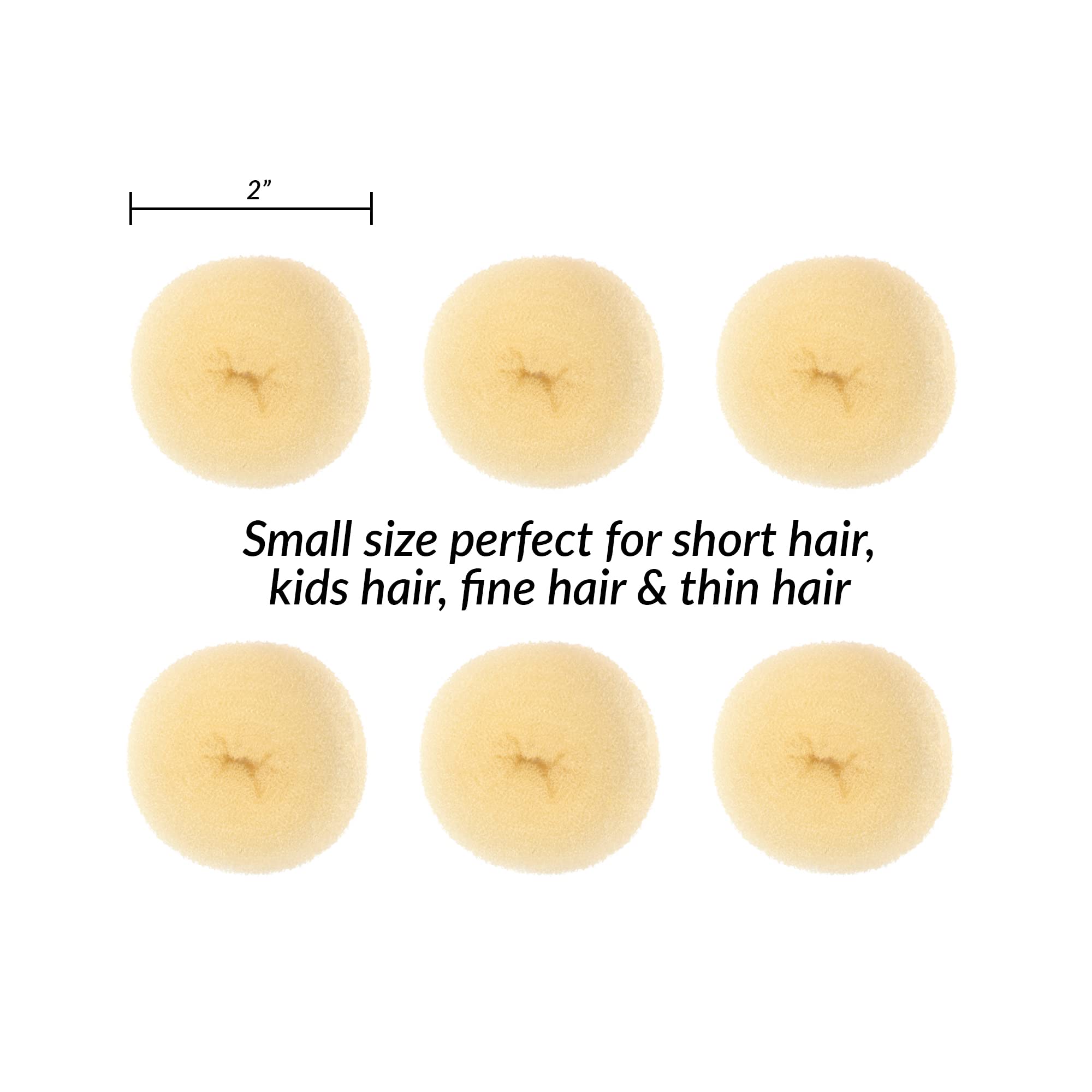Styla Hair rosquilla ligera de espuma, diseño reutilizable para uso diario.