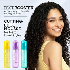 Style Factor Edge Booster Mousse ofrece frizz control y definición sin peso.