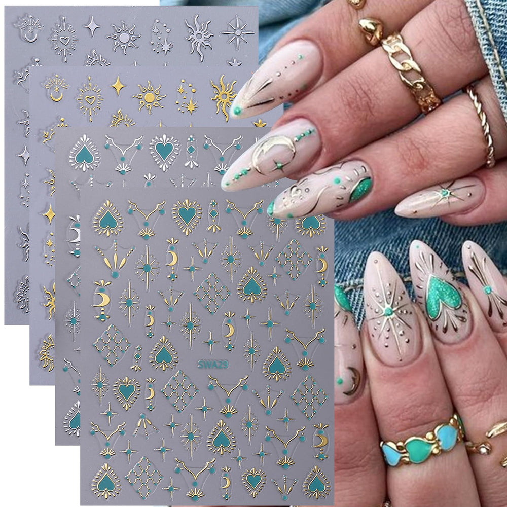 STZPRONAIL gotico sticker: estilo gótico en uñas y decoraciones