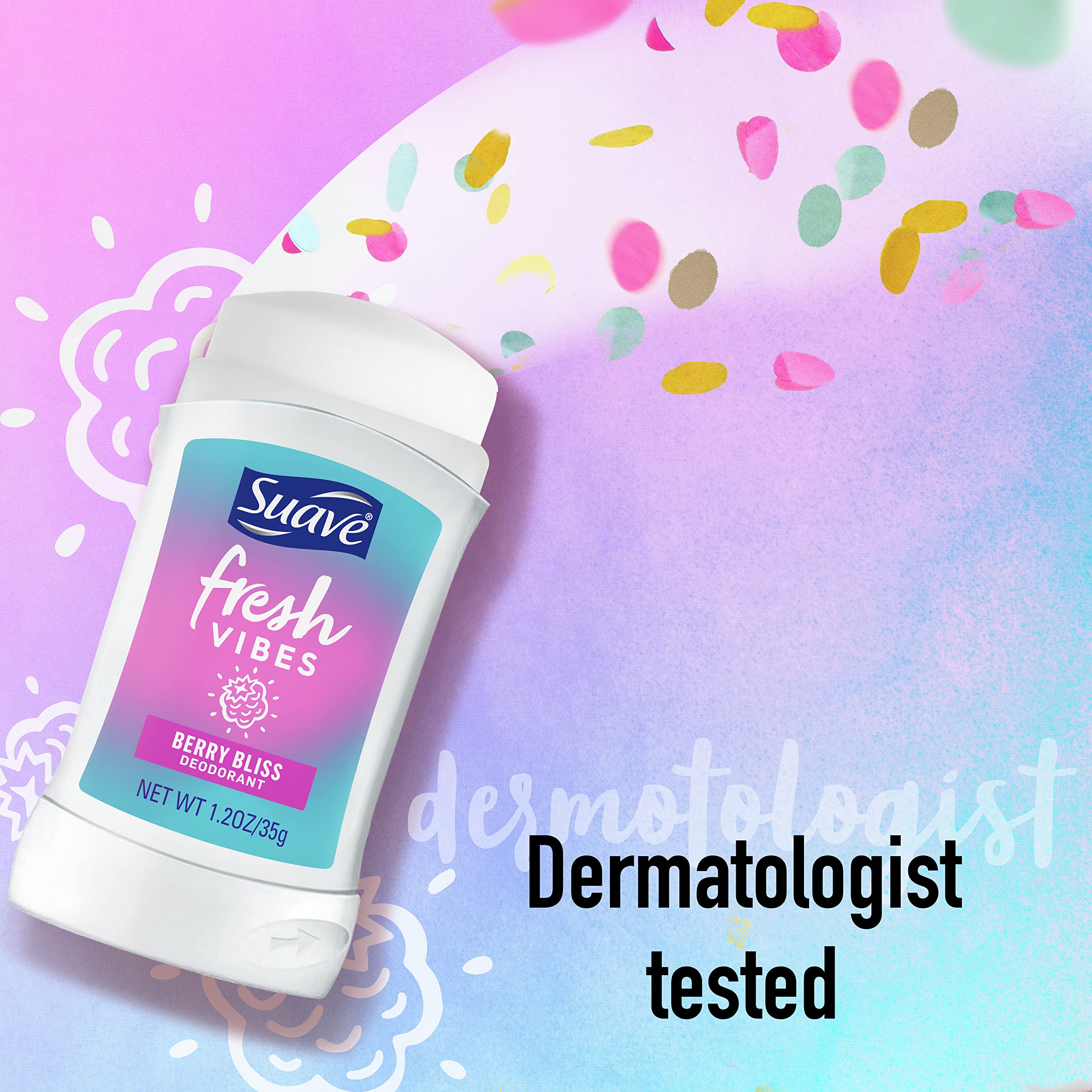 Protección de olor de hasta 48 horas con Berry Bliss.