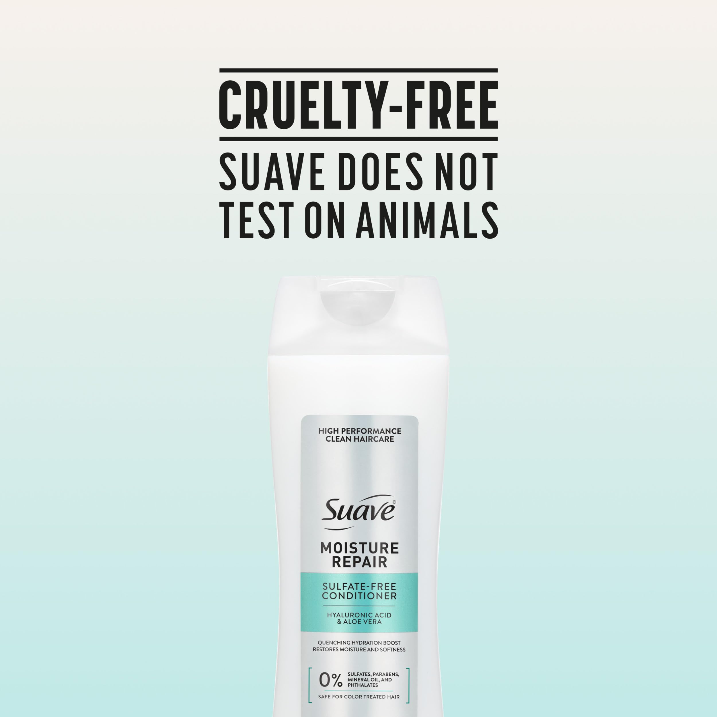 Compromiso de Suave: producto libre de crueldad para el cuidado capilar.