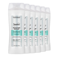 Acondicionador Suave reparador en botella, hidrata profundamente el cabello seco.