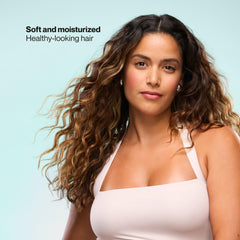 Textura ligera del acondicionador Suave para cabello sin pesadez.