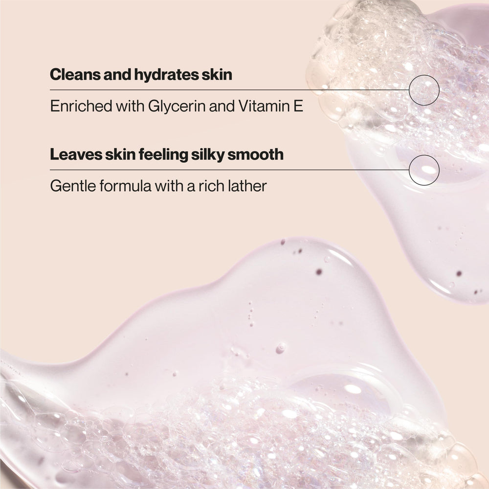 Suave: aroma floral con notas de guisante y violetas tras la ducha.