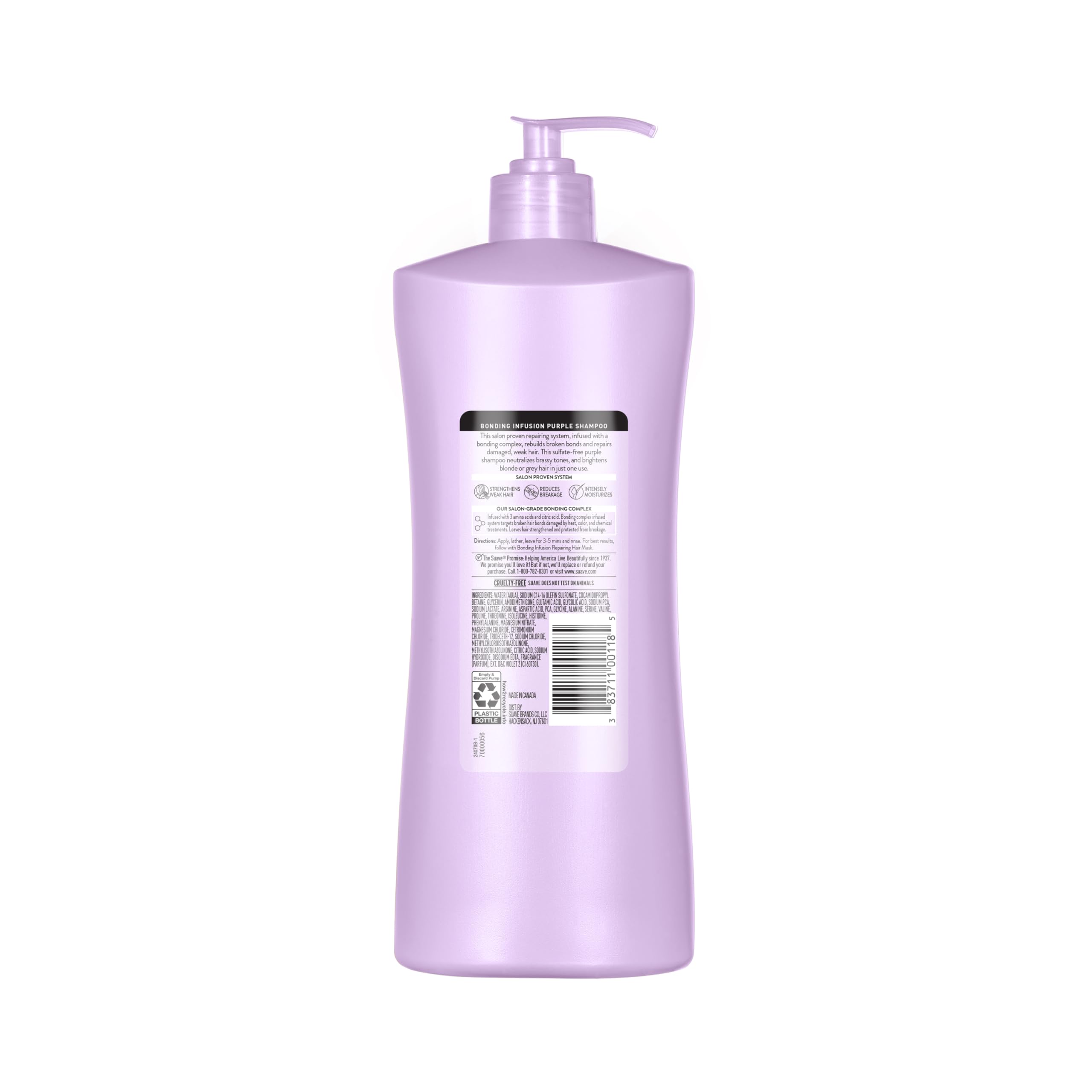 Suave Bonding Infusion: cabello más suave y sedoso tras el lavado.