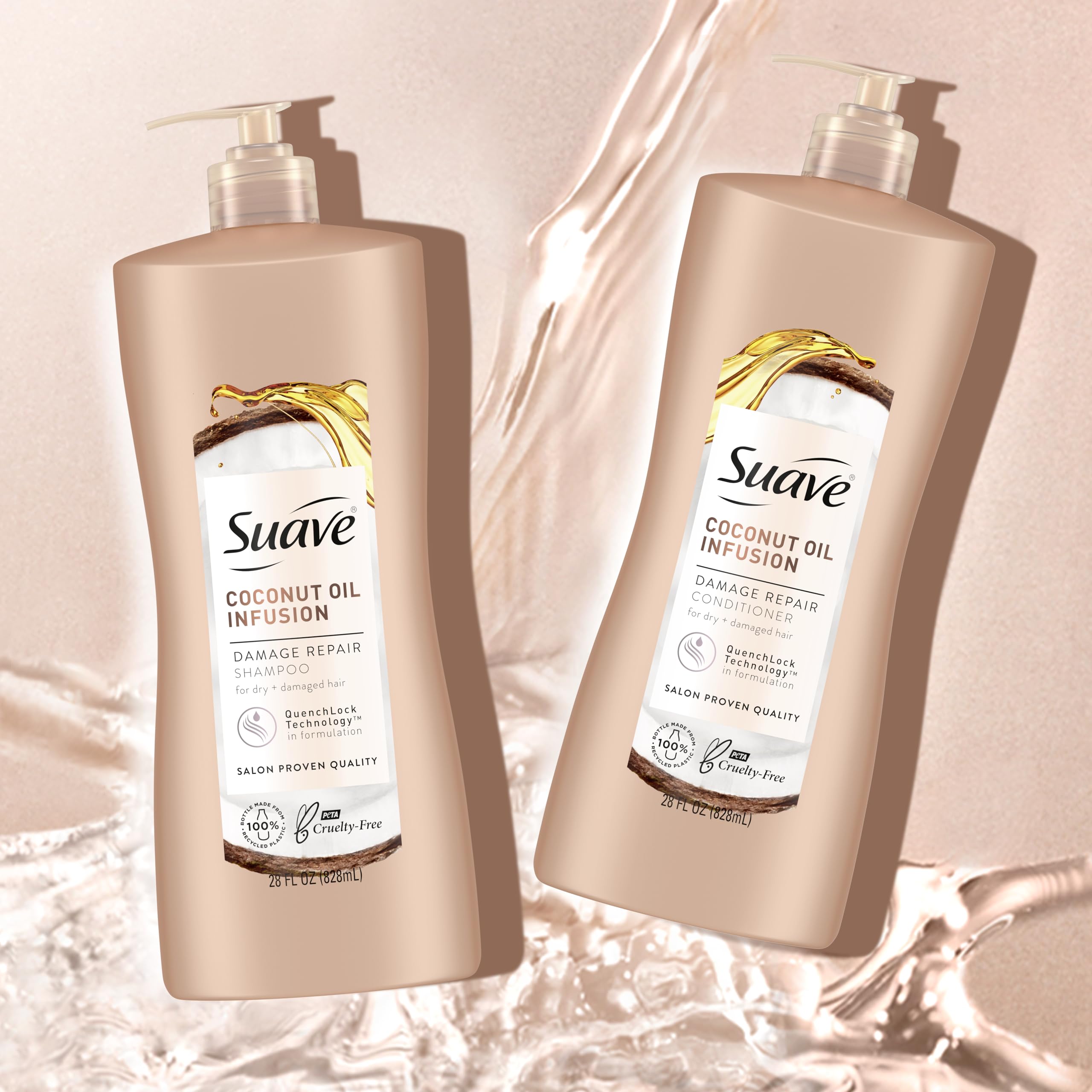 Aroma duradero del champú Suave con coco durante el lavado