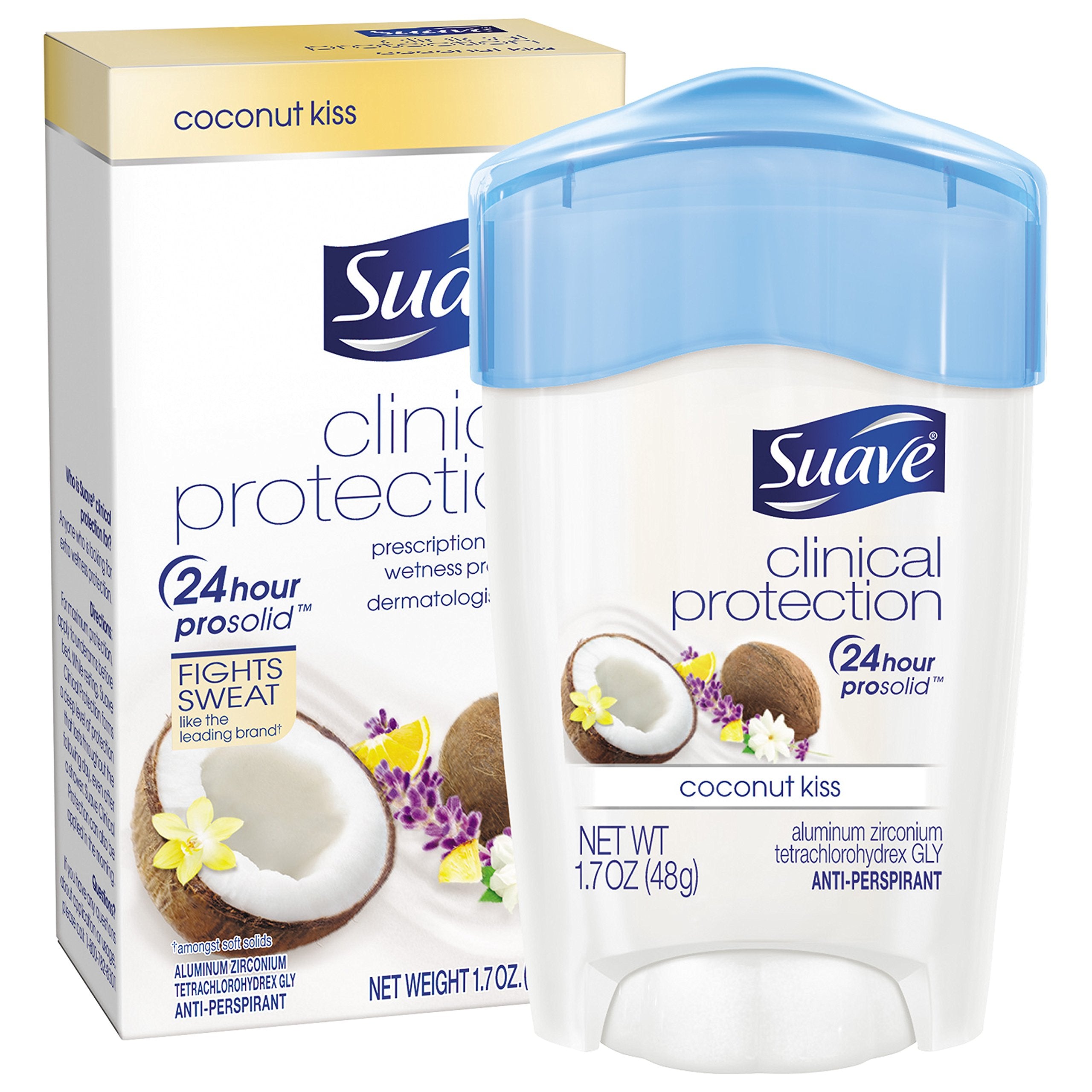 Protección clínica de Suave Coconut Kiss para uso diario.