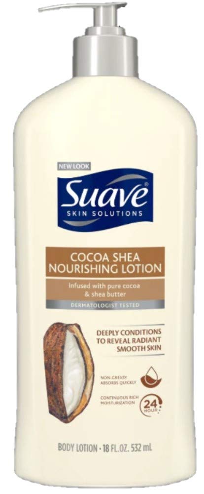 Loción corporal Suave en bote, manteca de cacao y karité para piel suave e hidratada.