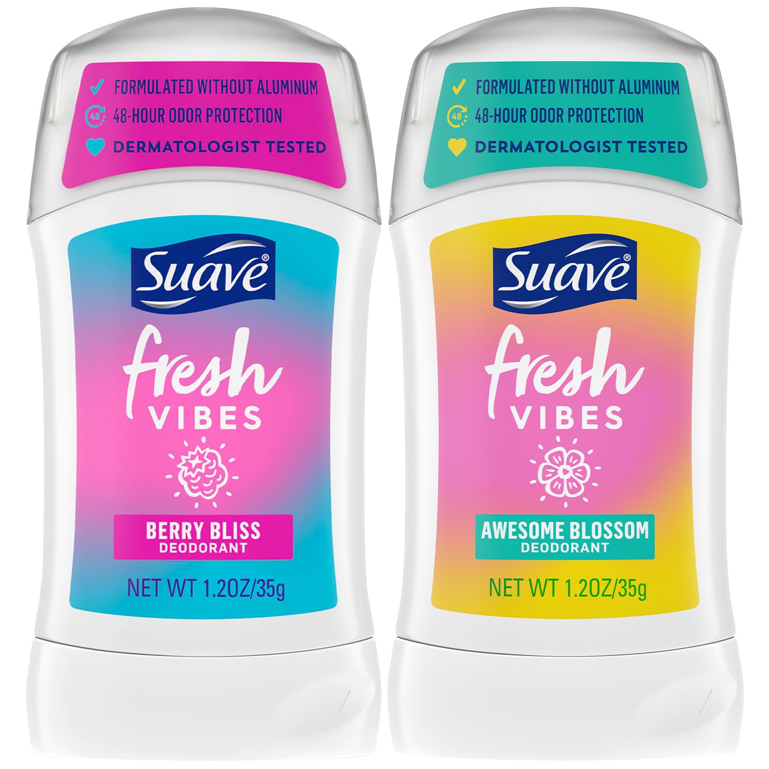 Desodorante Suave Delicia Frutos Rojos, botella, protección de 48 horas para oler fresco.