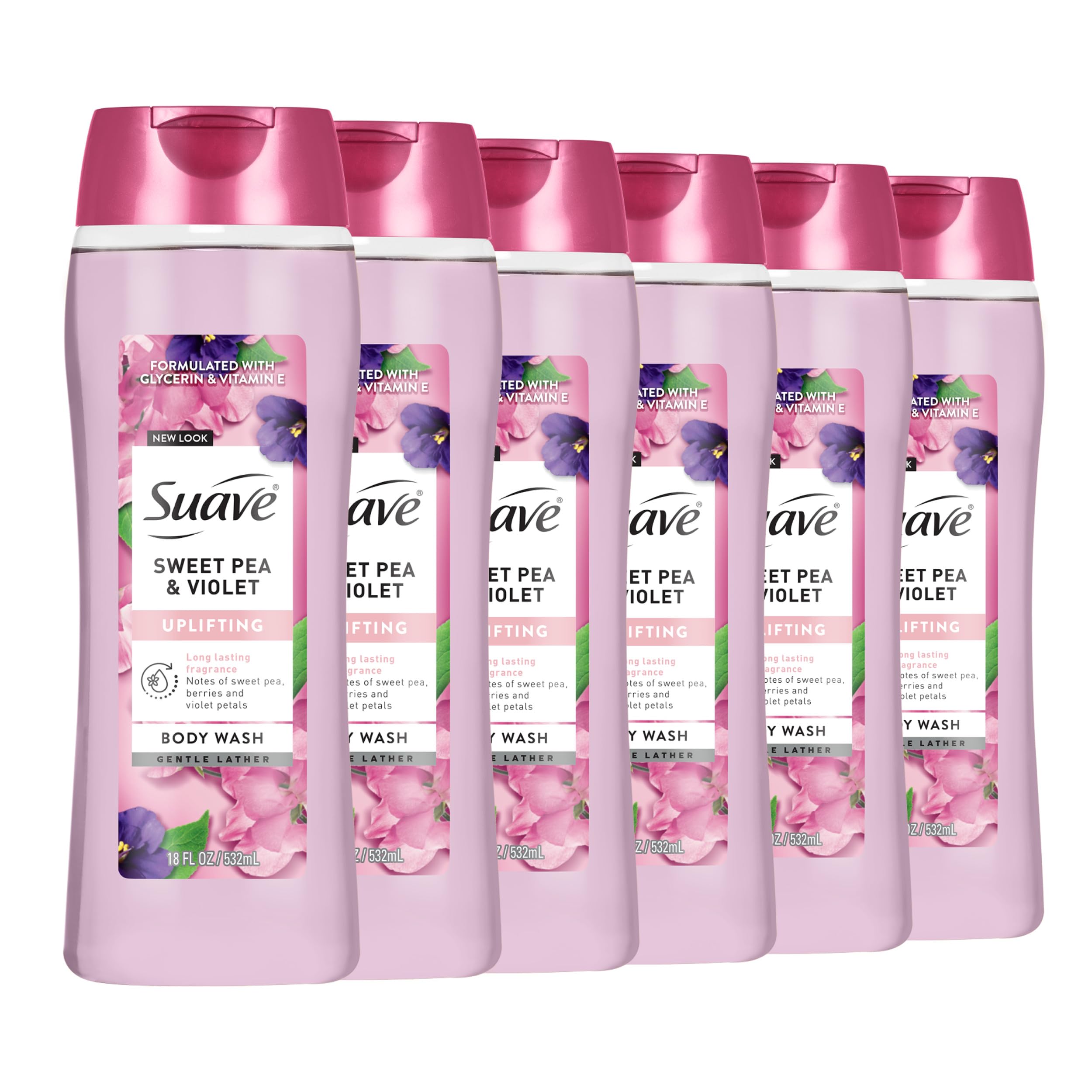 Suave Ducha Corporal: botella grande para uso diario y piel suave.