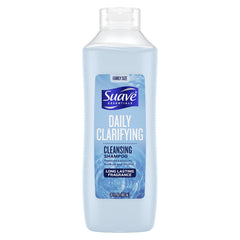 Suave Essentials champú clarificante diario, bote: limpieza profunda suave para cabello normal a graso.