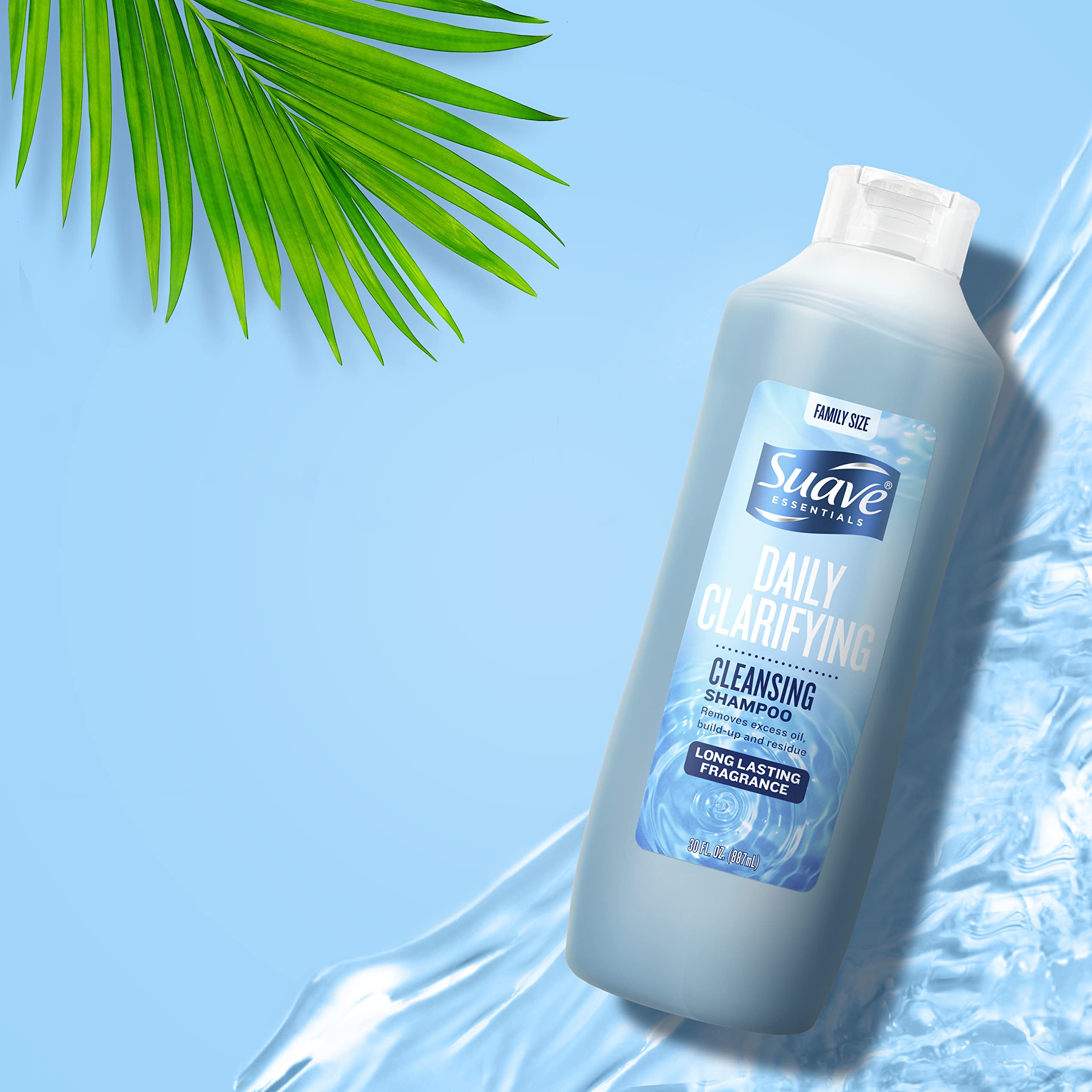Suave Essentials champú clarificante, uso diario: ideal para cabello normal a graso.