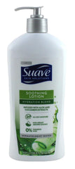 Suave loción aloe 532ml, detalle de etiqueta para información clara