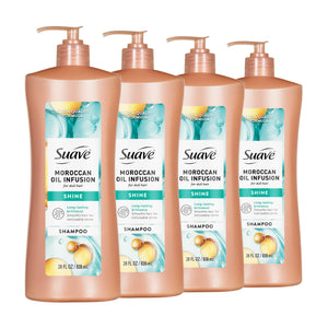 Suave Professionals champu infusion argan moroccan para brillo duradero y cabello suave