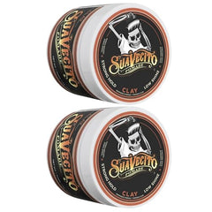 Suavecito Firme Clay muestra textura natural en cabello para apariencia definida.