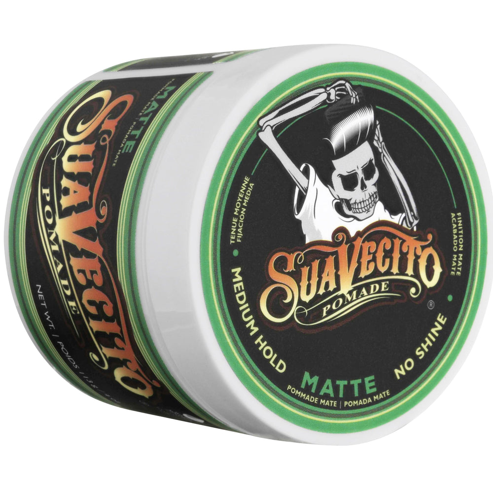 Pomada Matte de Suavecito para estilos modernos sin brillo.