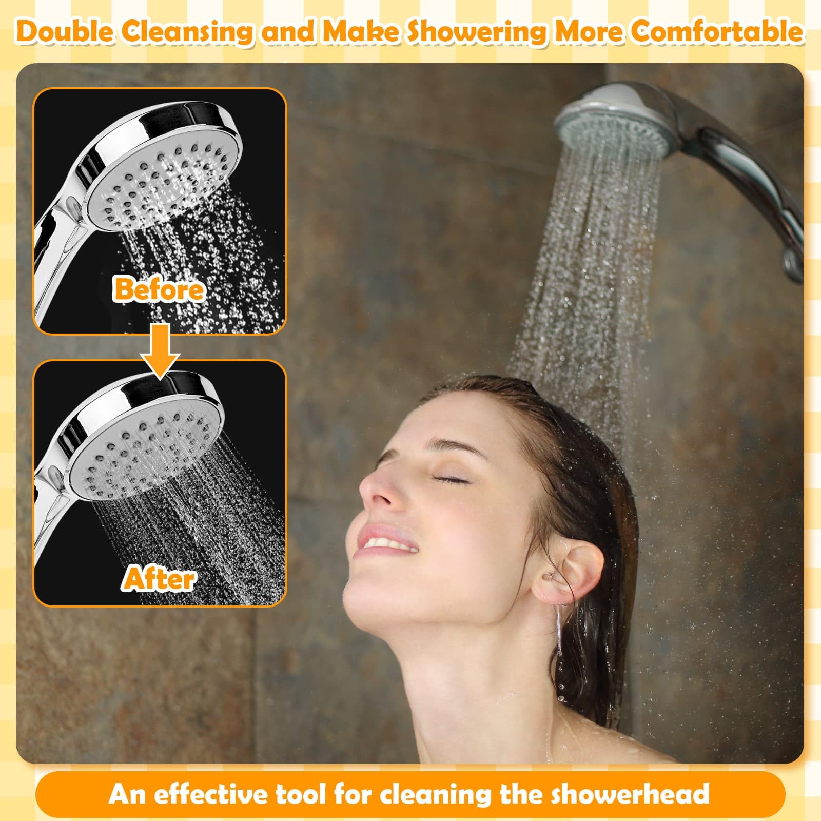 Sublaga kit ergonómico para limpieza de duchas con mango cómodo