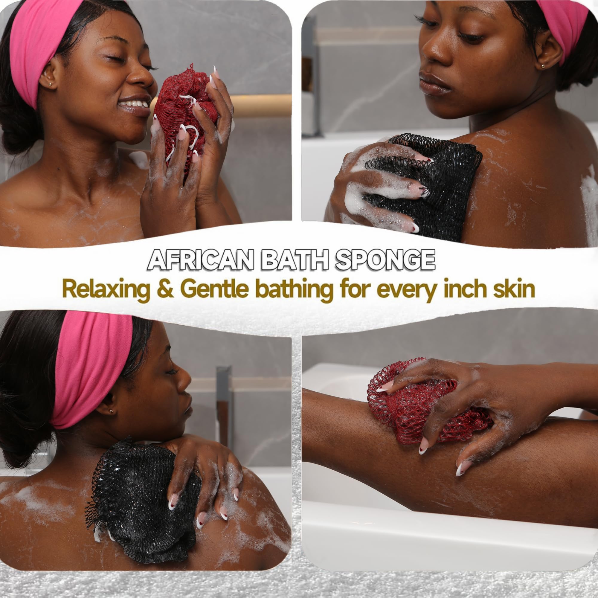 La esponja exfoliante crea abundante espuma al usarla con gel.