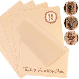 Sukh piel práctica para tatuaje, 10 piezas, doble cara, ideal para principiantes.