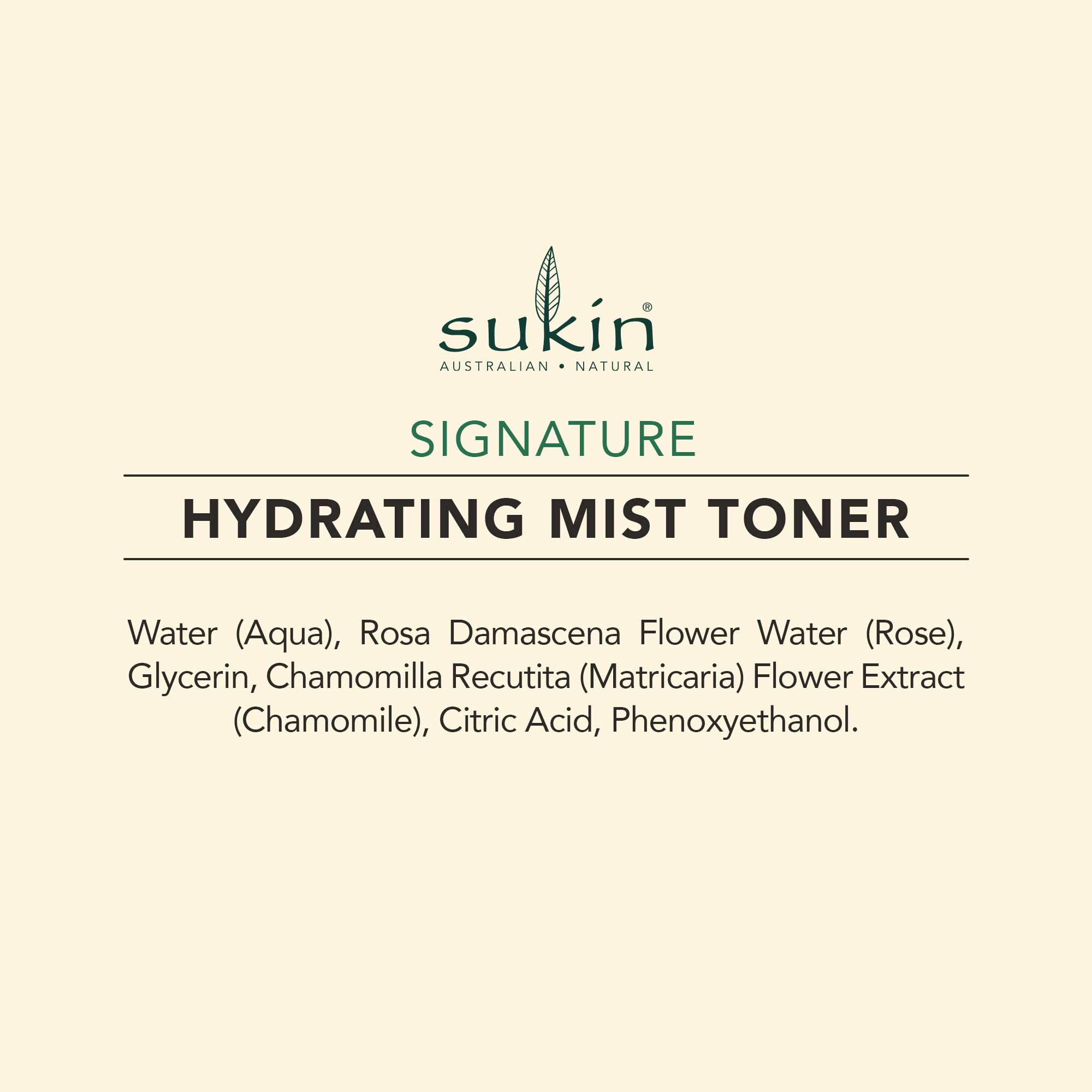 Sukin Organics Aloe vera y rosa equilibrando la piel con ingredientes naturales