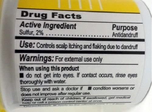 SULFUR8 Acondicionador anti caspa, etiqueta, fragancia fresca para uso diario.