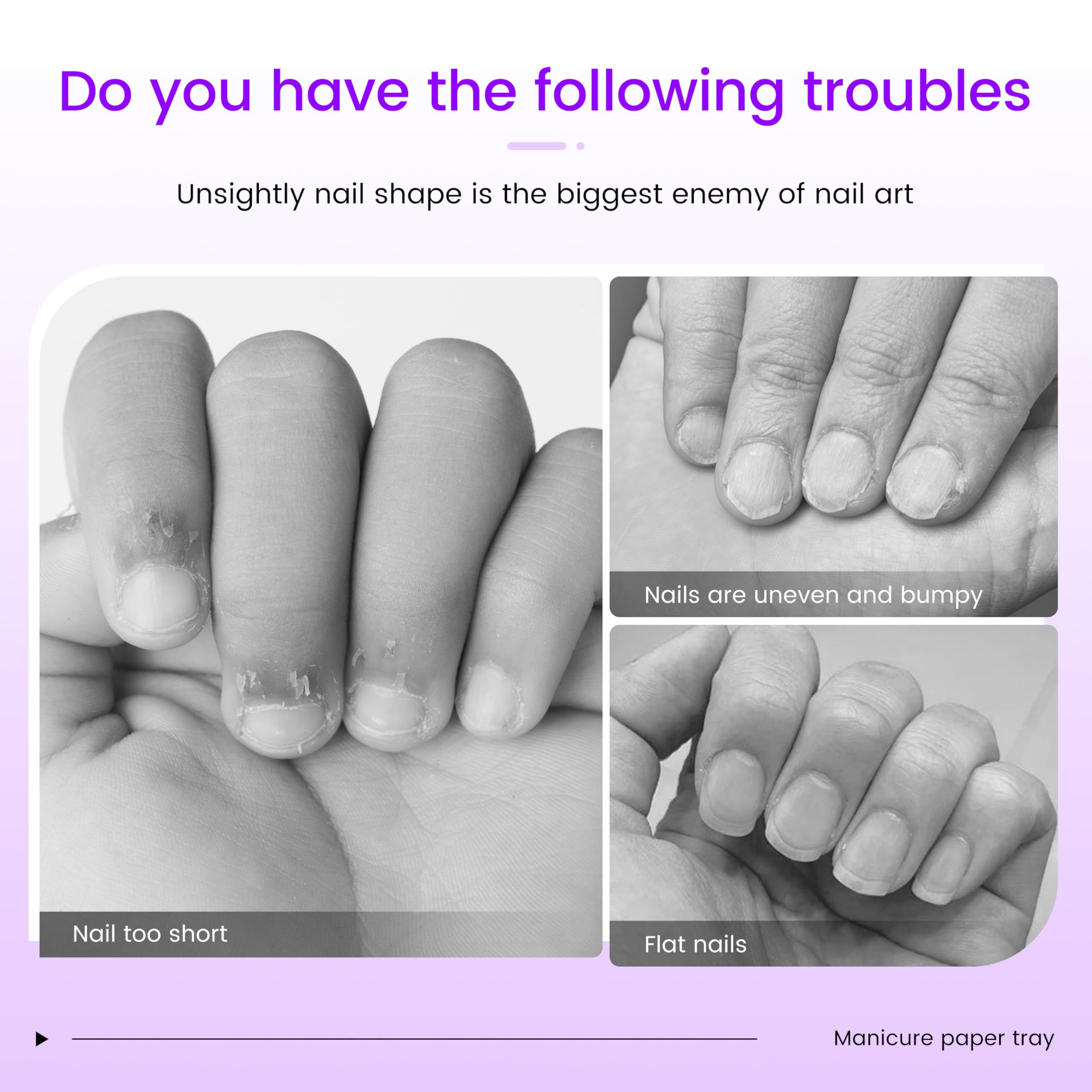 SULLMAR NailForms versátiles para uso profesional en salón o para uso en casa.