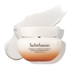Sulwhasoo Essential Firming Cream en envase elegante para cuidado diario.
