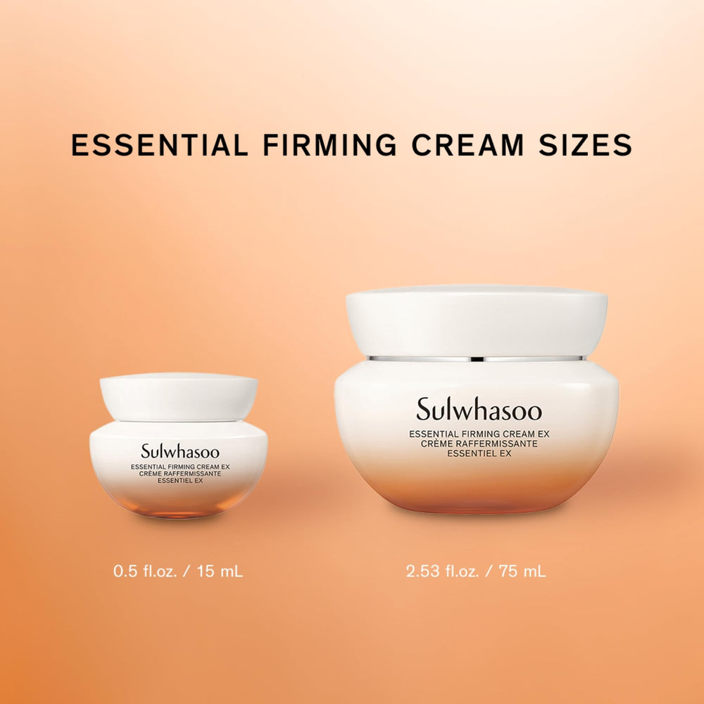 Sulwhasoo Essential Firming Cream se aplica en rostro para firmeza.