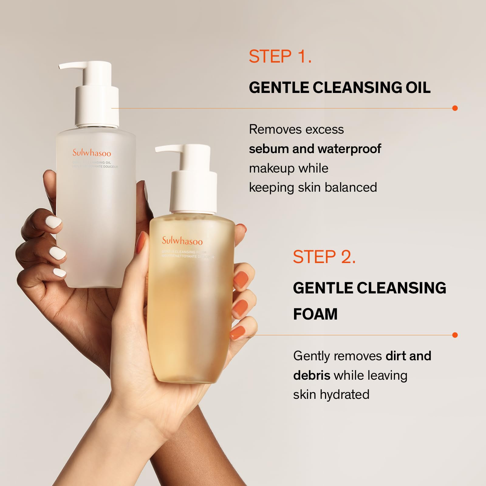 Sulwhasoo Gentle Cleansing Foam: textura suave que genera una espuma rica.