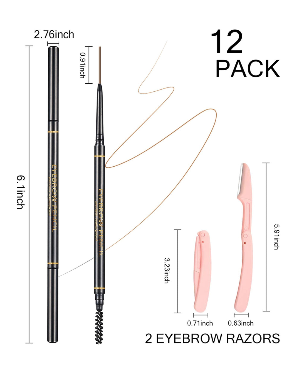 SUMEITANG navaja cejas rasuradora, precisión para limpiar bordes.