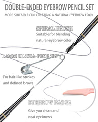 Punta micro fina 1,5 mm, SUMEITANG para trazos detallados en cejas.