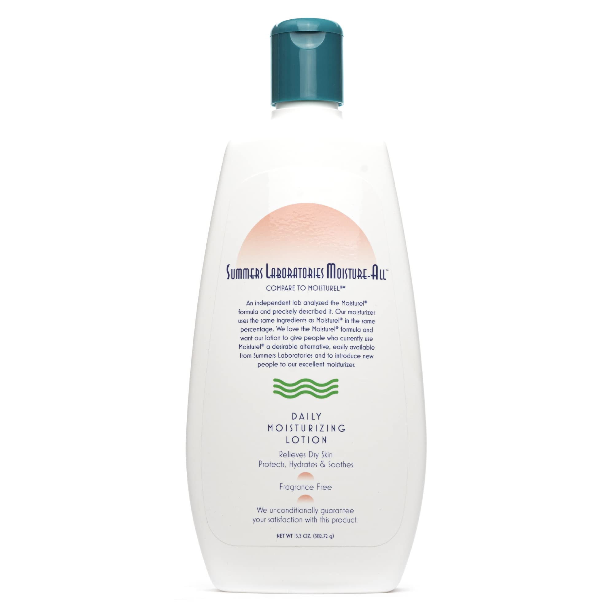 Loción Moisture-All de Summers Laboratories, textura suave para piel seca.